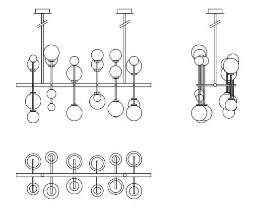 Стеклянный подвесной светильник Sicis Fluxus ARCH-00114621 - Вид №4