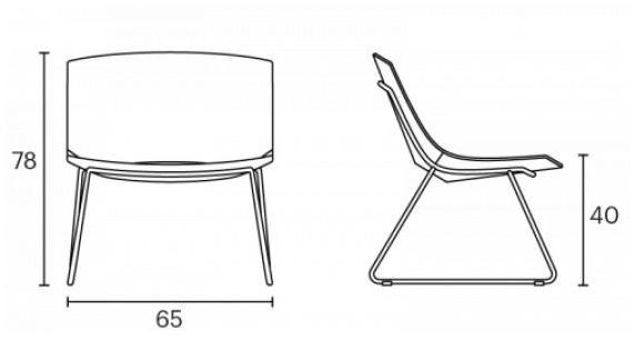 ENEA Санное кресло из ткани Oh! sun-id-1344459 - Вид №4