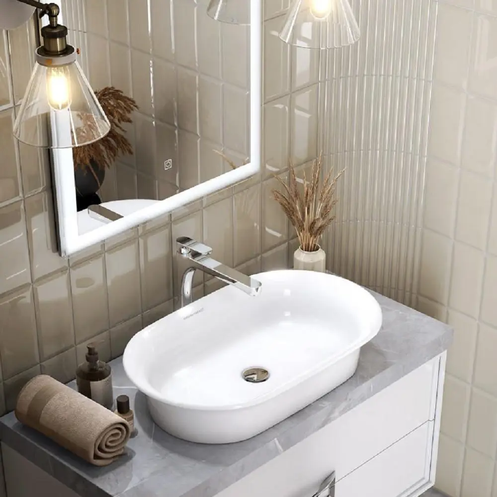 Настенная плитка ARTENS Roissy бежевая глянцевая 9.9x20 см 86844282 STLM-0947223