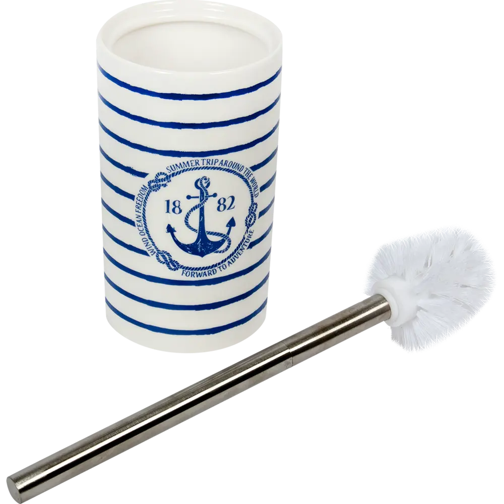 Ёршик для унитаза Adventure цвет белый/синий VERRAN STLM-2059167 - Вид №2