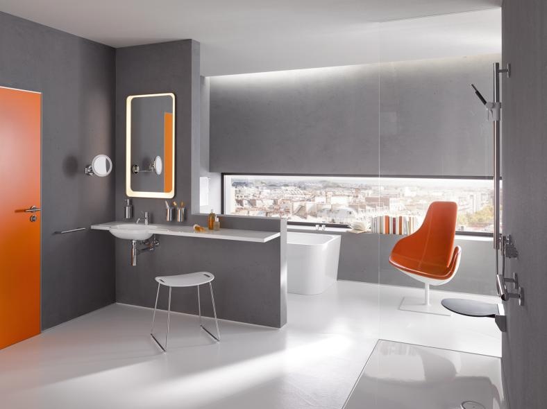 162.04.110540 Стеклянная кружка с держателем HEWI Halter und Becher  - Вид №4