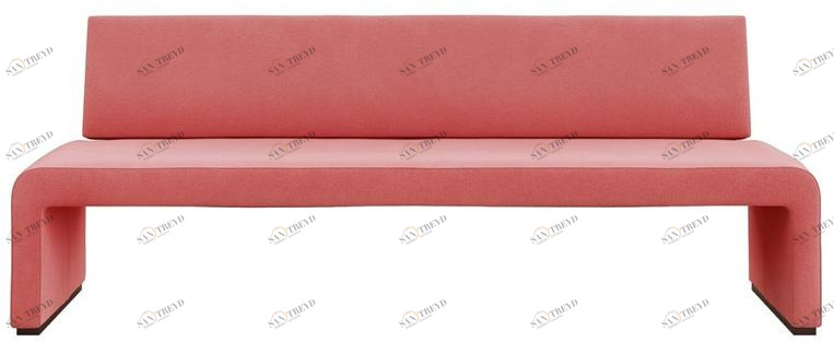 Tacchini Скамья из ткани со спинкой Labanca sun-id-1494156