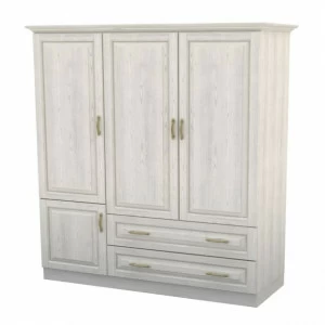 Шкаф трехстворчатый белый с ящиками "Эдем" DREAMLINE ЭДЕМ 173746 Белый