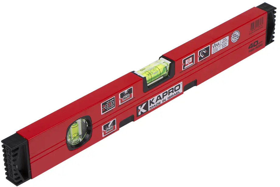 13972925 Уровень пузырьковый Kapro Genesis 782-40M-40 магнитный 2 глазка 400 мм STLM-0004087