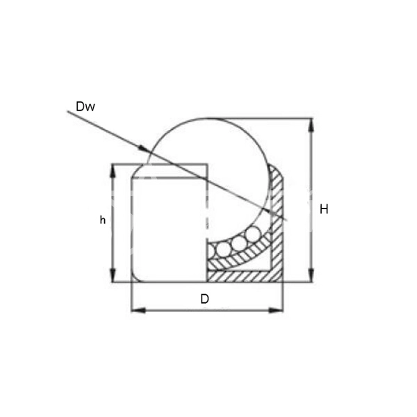 IS2246 Шариковая опора CY19C CS/CS ISKRA  - Вид №1