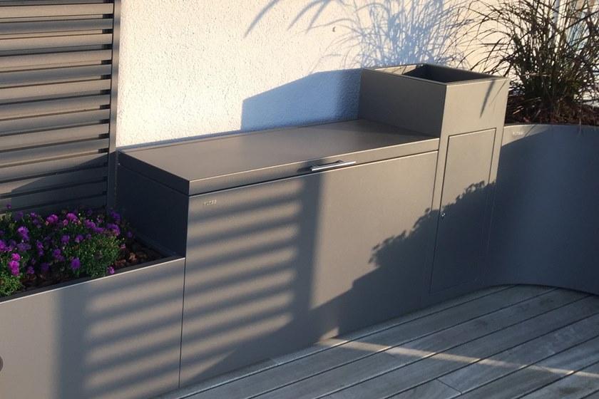 BLOSS Садовый контейнер из нержавеющей стали Cassapanche sun-id-1359974 - Вид №3