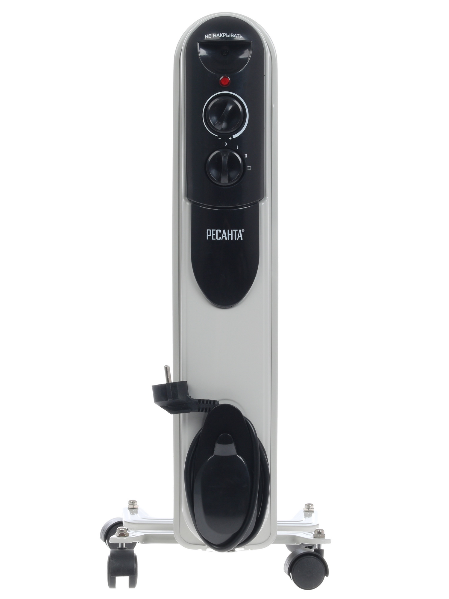 1076915 Масляный обогреватель Ресанта ОМПТ-5Н белый STDN-0015882 - Вид №1