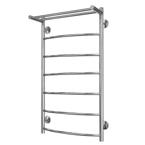 Полотенцесушитель водяной с полкой Вармо Сатурн П7 110x50 см 3/4" нержавеющая сталь