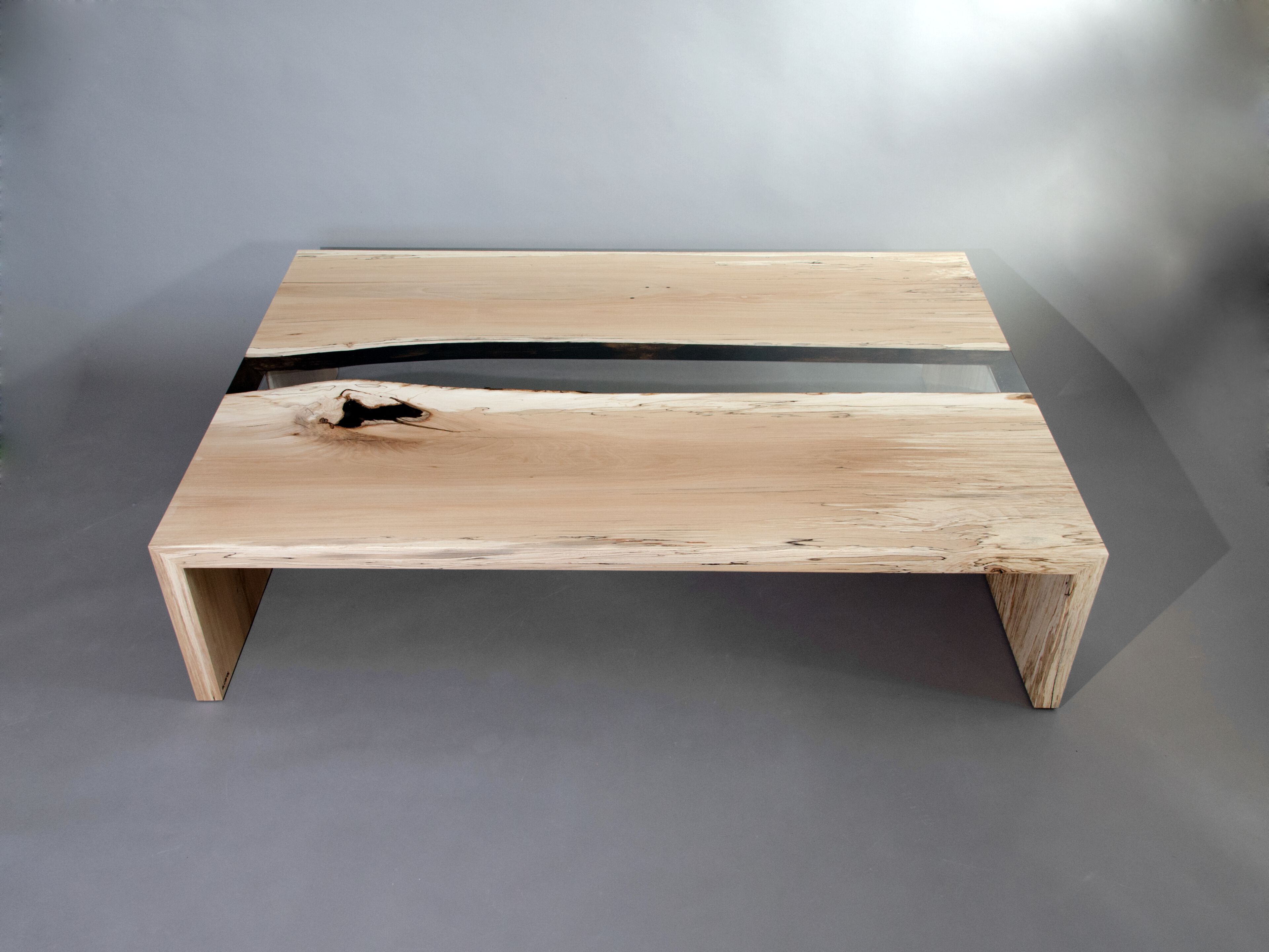 Прямоугольный журнальный столик из массива дерева и смолы alcarol Fungi ARCH-00027637 - Вид №1