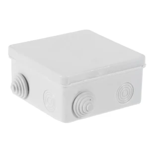 Распределительная коробка открытая TDM 100x100x55 мм 8 вводов IP54 цвет серый