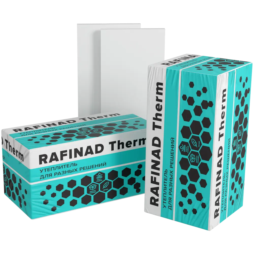 Экструдированный пенополистирол XPS 30 мм Технониколь Rafinad Therm 600x1200 мм 10 шт. 0.72 м² 89447376 STLM-2151374  - Вид №2