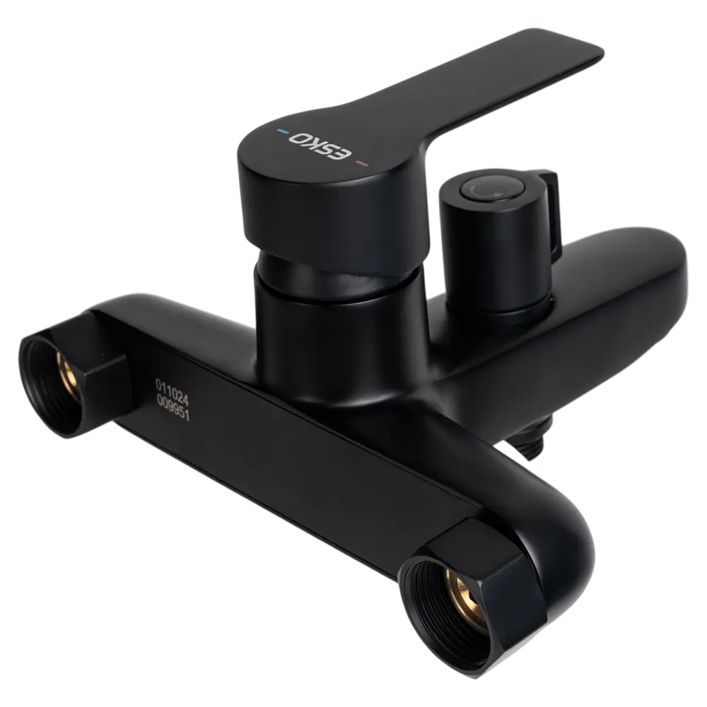 Смеситель для ванны ESKO черный матовый однорычажный 89409222 STLM-1570109 - Вид №1