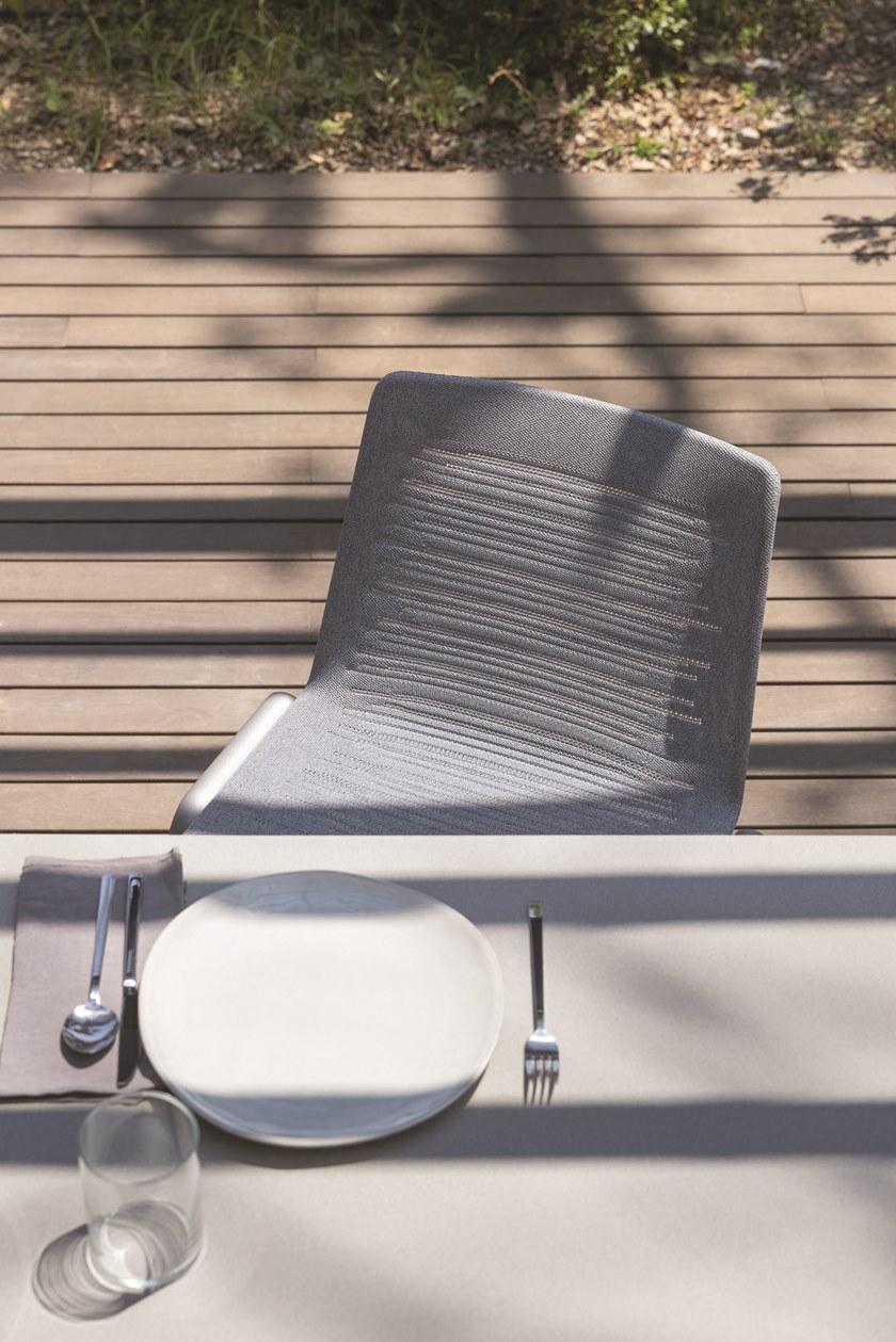 FAST Садовое кресло из алюминия с дренажной тканью Zebra knit 455 - Вид №6