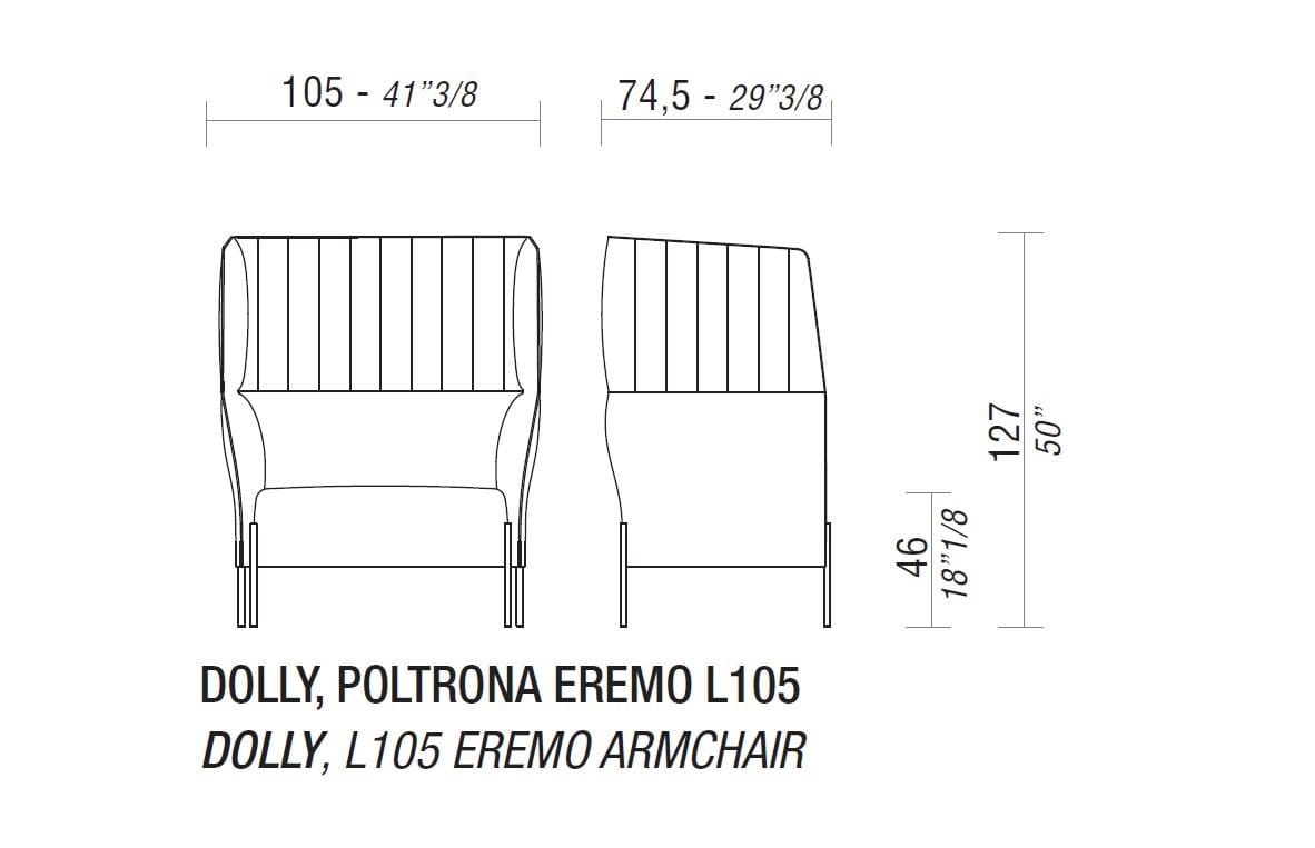 Тканевое кресло с высокой спинкой ESTEL GROUP Dolly ARCH-00064306 - Вид №7