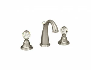 037101.000.50 Раковина с тремя отверстиями и кристаллами Swarovski Яркий хром