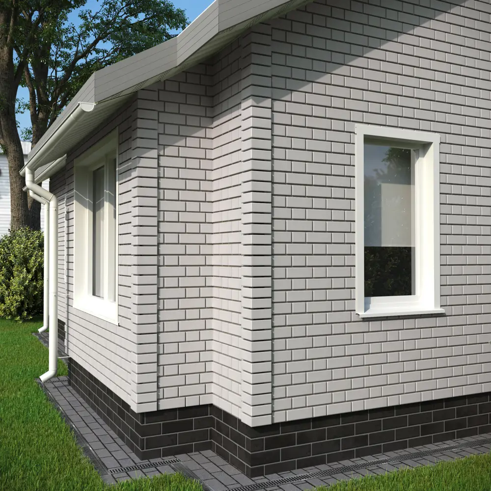 Наружный угол FineBer «Белый кирпич» для фасадной отделки 18021715 STLM-0009272 - Вид №2