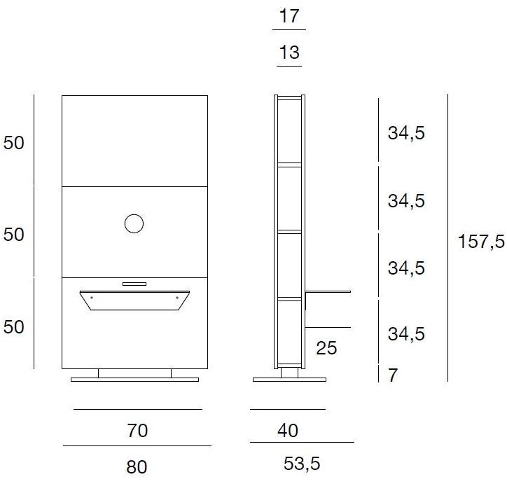 Pacini & Cappellini Тумба под ТВ с книжным шкафом  5340  - Вид №3