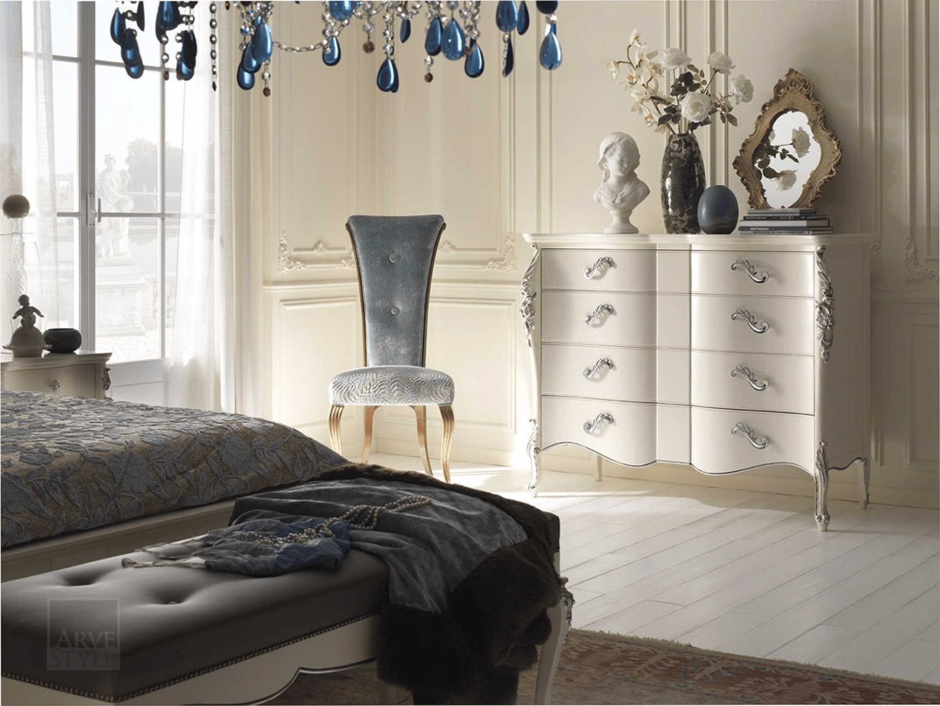 Мягкая скамейка из ткани Arvestyle Венера ARCH-00121653