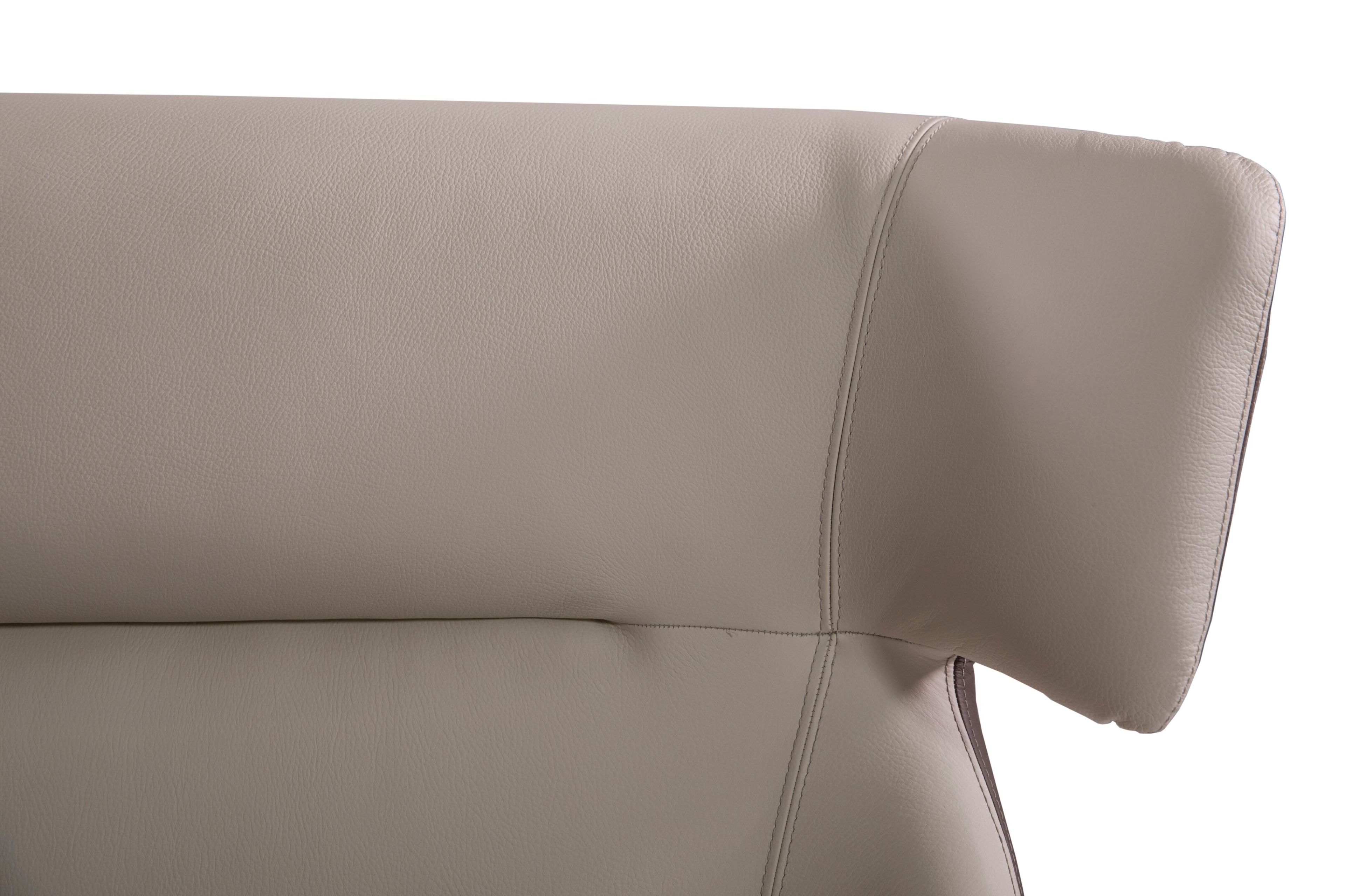 Кожаная двуспальная кровать с мягким изголовьем ABLE Gordon ARCH-00082062 - Вид №4