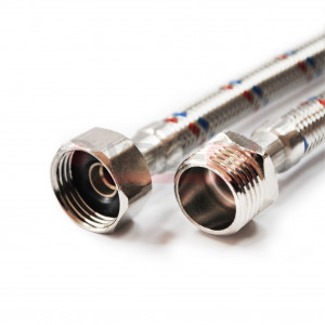 S/S 60сm В-Н Valfex Гибкая подводка для воды (внутр.-наруж.)