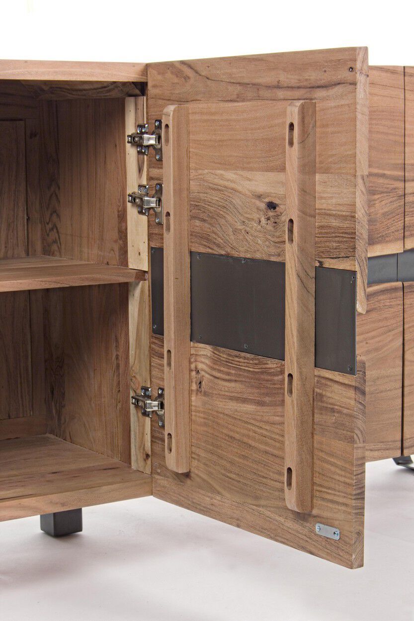 Шкаф из акации с распашными дверями BIZZOTTO Aron ARCH-00122501 - Вид №16