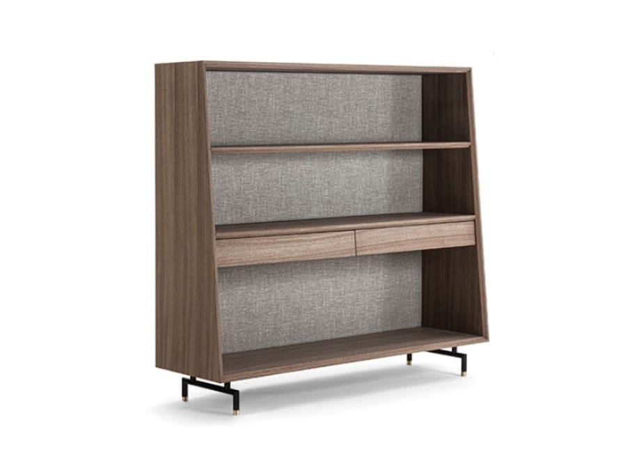 Отдельно стоящий книжный шкаф из шпона Frigerio Analog ARCH-00108201