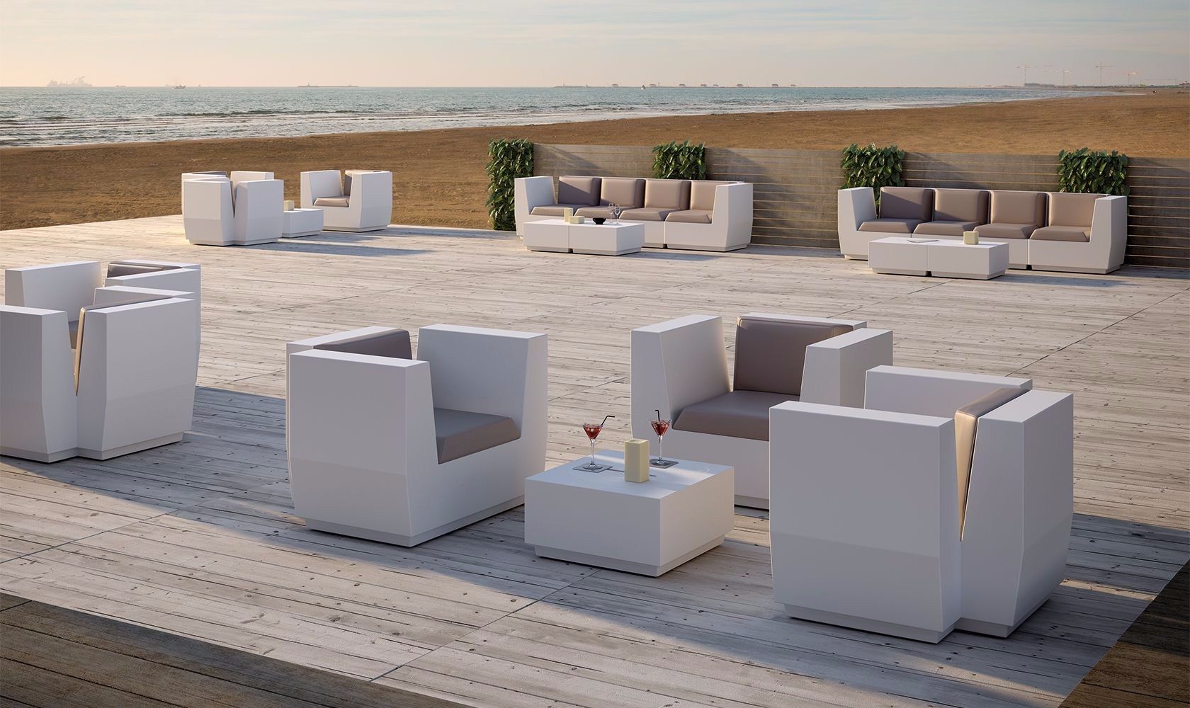 Низкий стол из полиэтилена PLUST Big Cut ARCH-00135385 - Вид №2