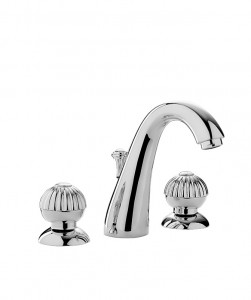 2501 Смеситель для раковины на три отверстия со сливным клапаном 1,1 / 4 ”. Bongio Radiant