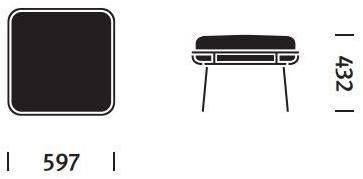 Herman Miller Мягкая кожаная подставка для ног Wireframe sun-id-1405403 - Вид №3