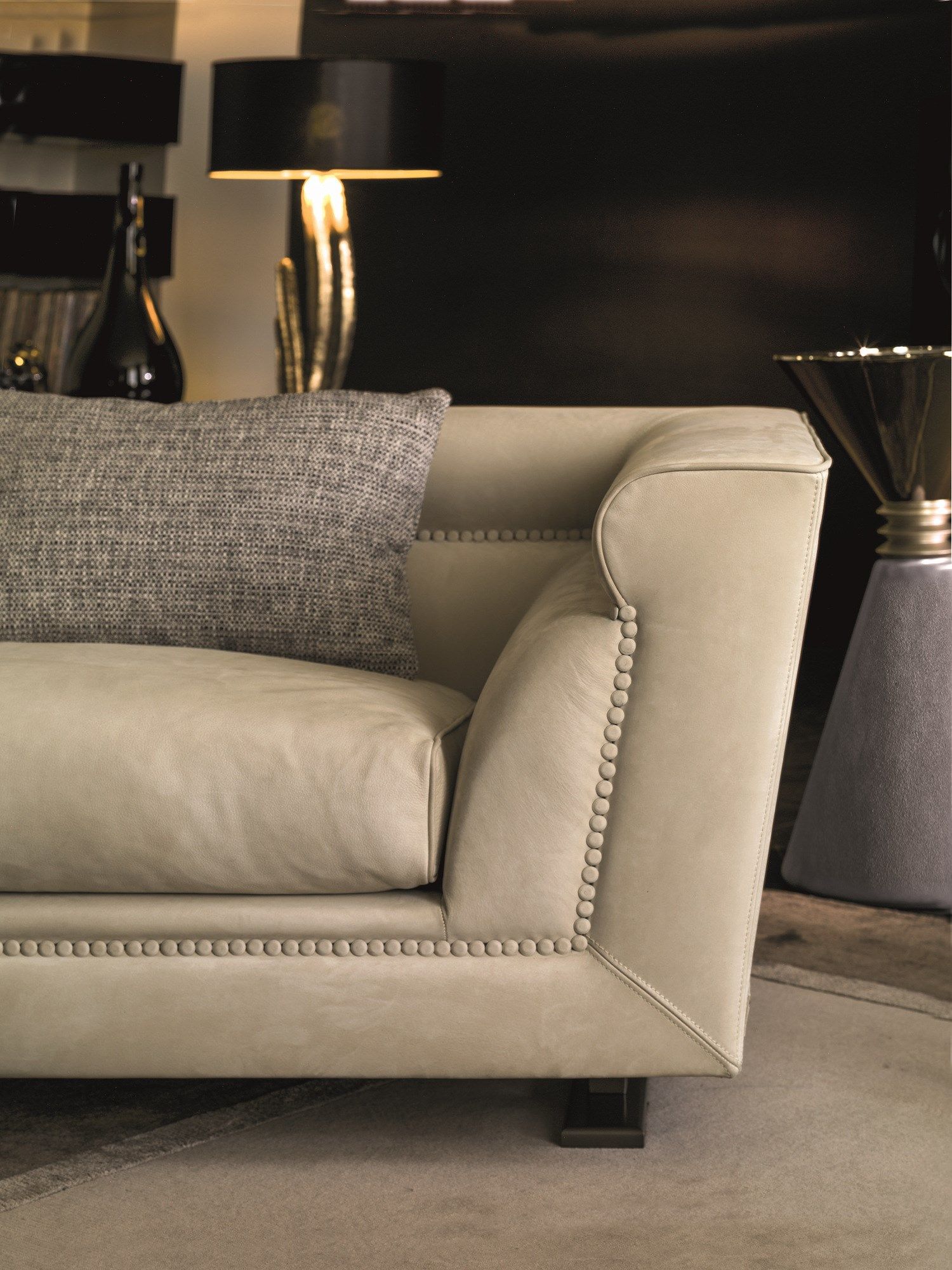 Модульный кожаный диван с журнальной стойкой Longhi Loveluxe 2017-Essence collection ARCH-00053634 - Вид №5