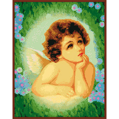 134х172кл Схема для вышивания цв. А3 ДК-058 "Ангел" Santreyd 