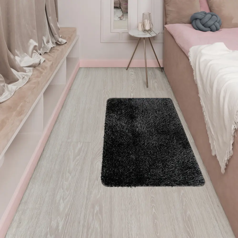 Ковер полиэстер Winea 67x100 см цвет темно-серый Santreyd STLM-2141952 - Вид №4