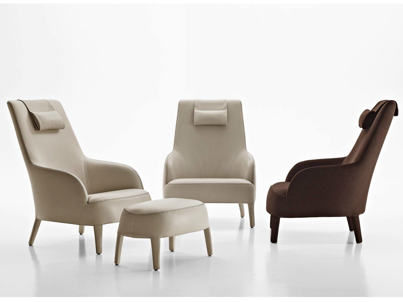 Кресло bergère с подголовником Maxalto ARCH-00140762 - Вид №1