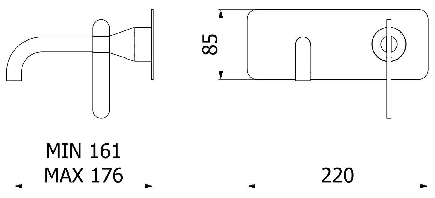 Смеситель для раковины с 2 отверстиями и автоматическим сливом IB Soho ARCH-00123567 - Вид №6
