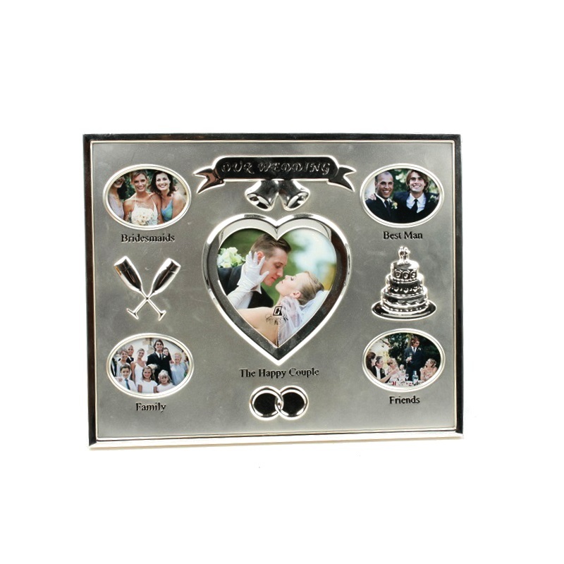 323974 Фоторамка для 5 фотографий №3 (4x6 см (4), 8x9 см), Н 28 см РЕМЕКО 