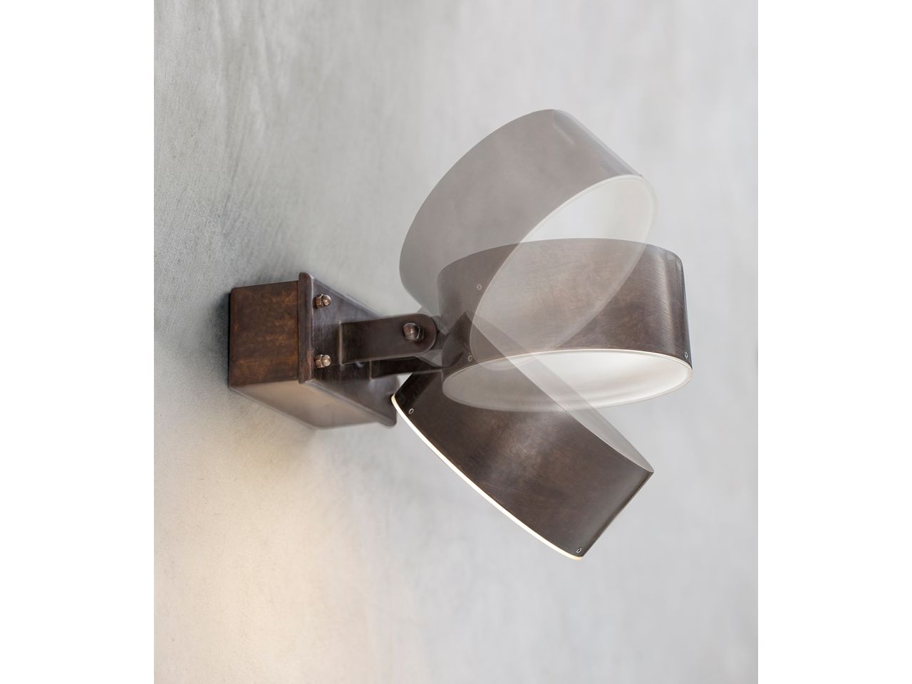 Латунь регулируемый настенный светодиодный наружный прожектор Aldo Bernardi Acelum ARCH-00058898 - Вид №1