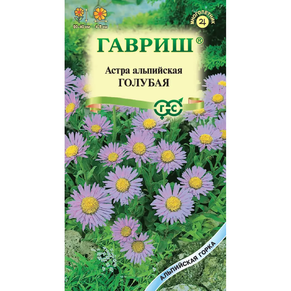 Семена астры Голубая для альпийских горок 89401738 ГАВРИШ STLM-1570867