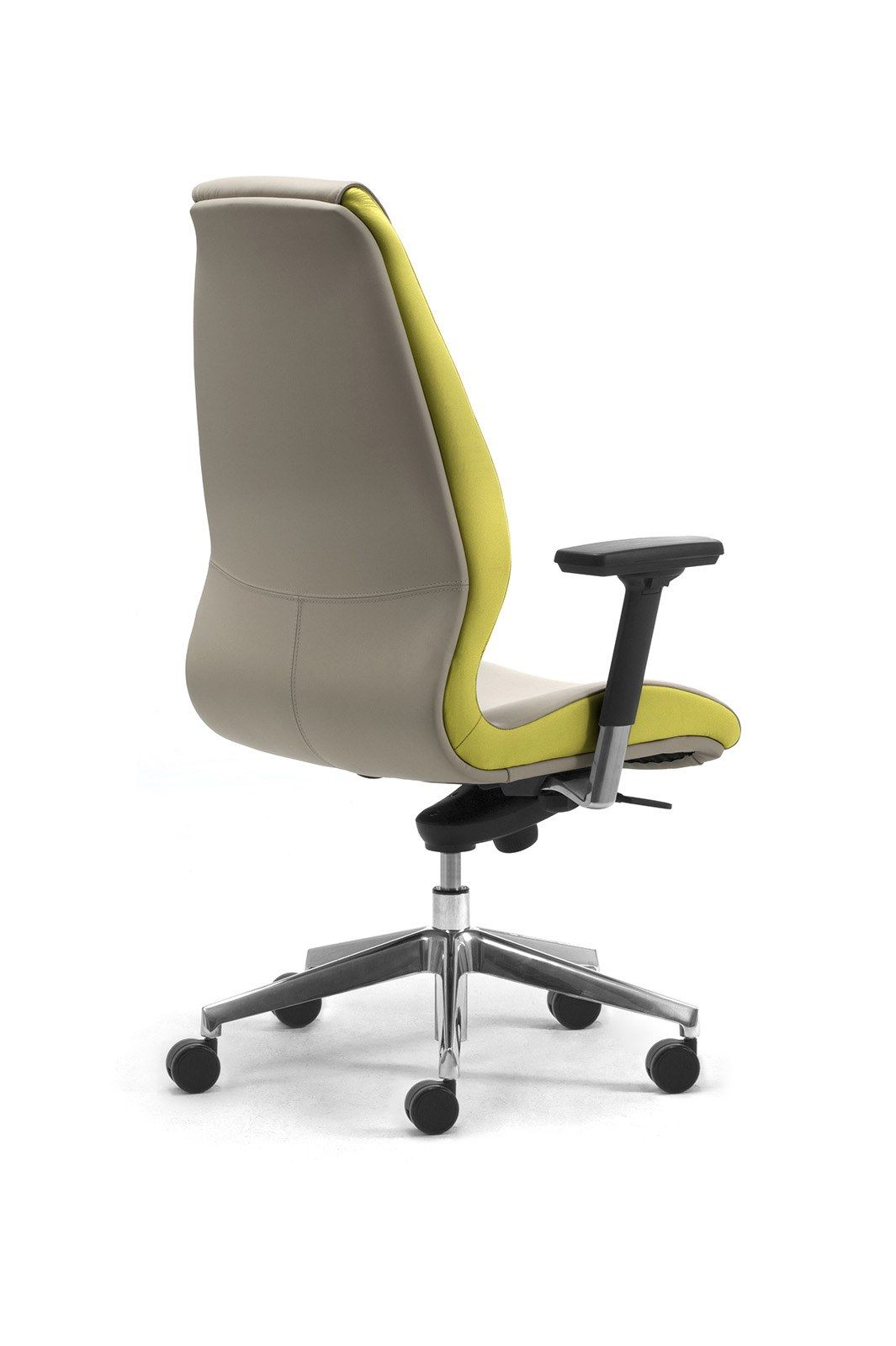 Кожаное вращающееся офисное кресло с подголовником Leyform Wave ARCH-00006785 - Вид №15