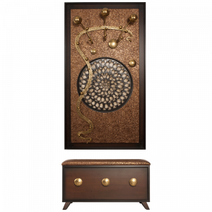 15006,14022 Настенная прихожая Heri 1 Каштан BOGACHO