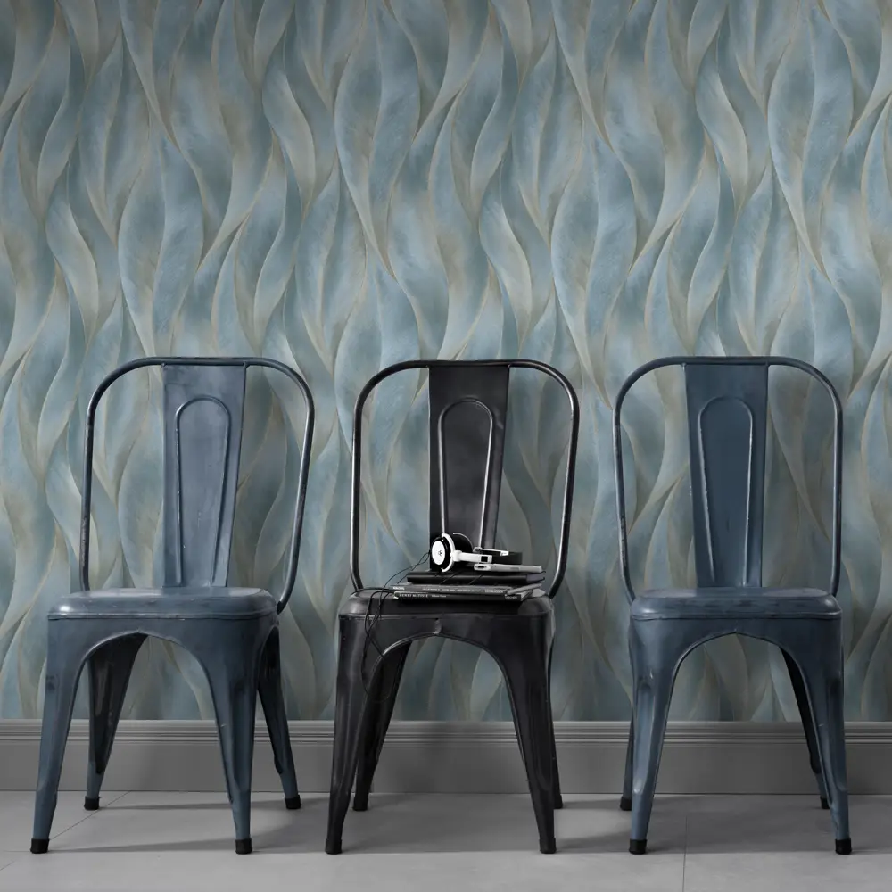 Обои флизелиновые Erismann Fashion for Walls синие 1.06 м 12092-44 STLM-2174953 - Вид №2