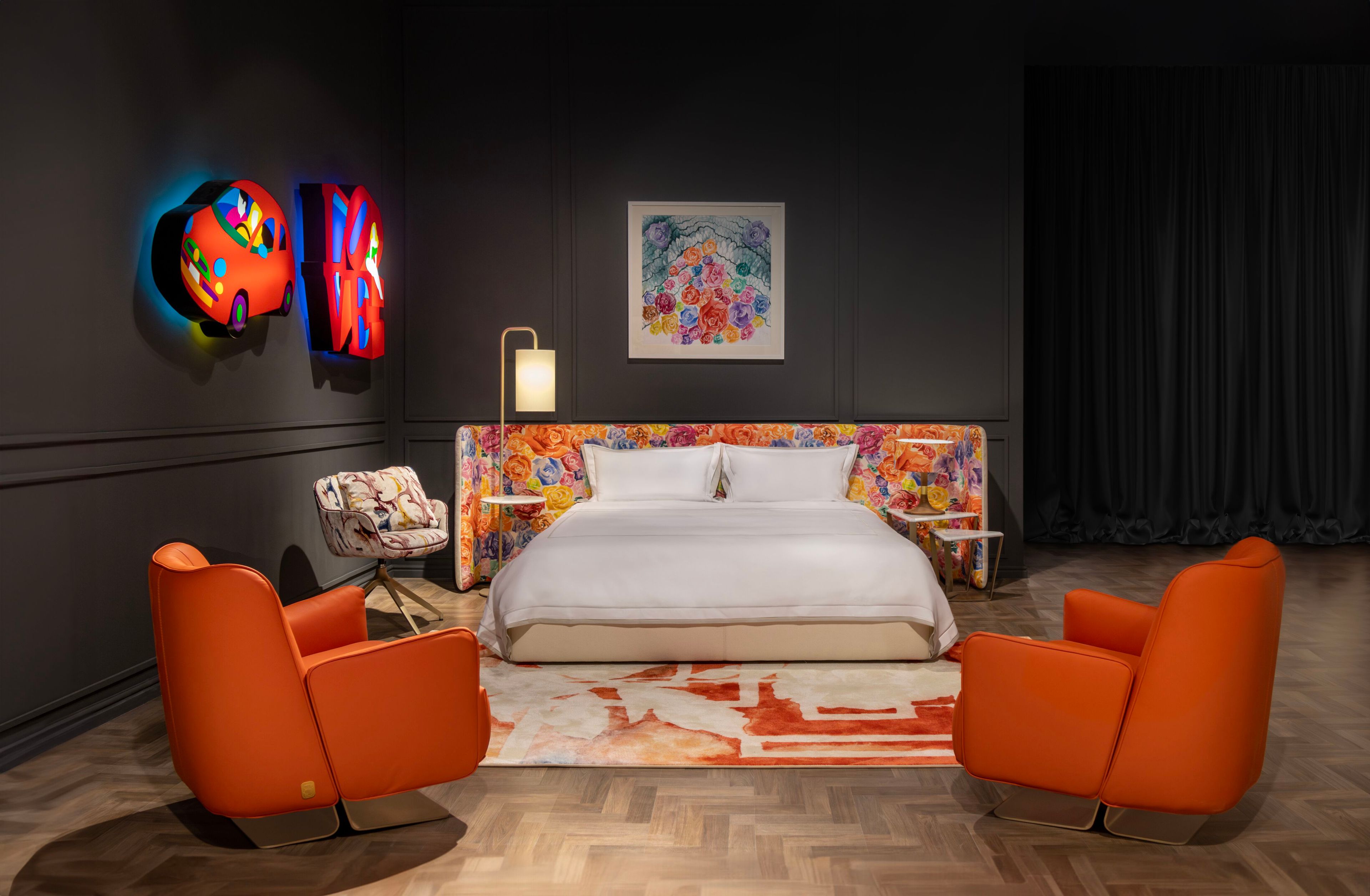 Настольная лампа с тканевым абажуром Formitalia Partagas ARCH-00047441 - Вид №3