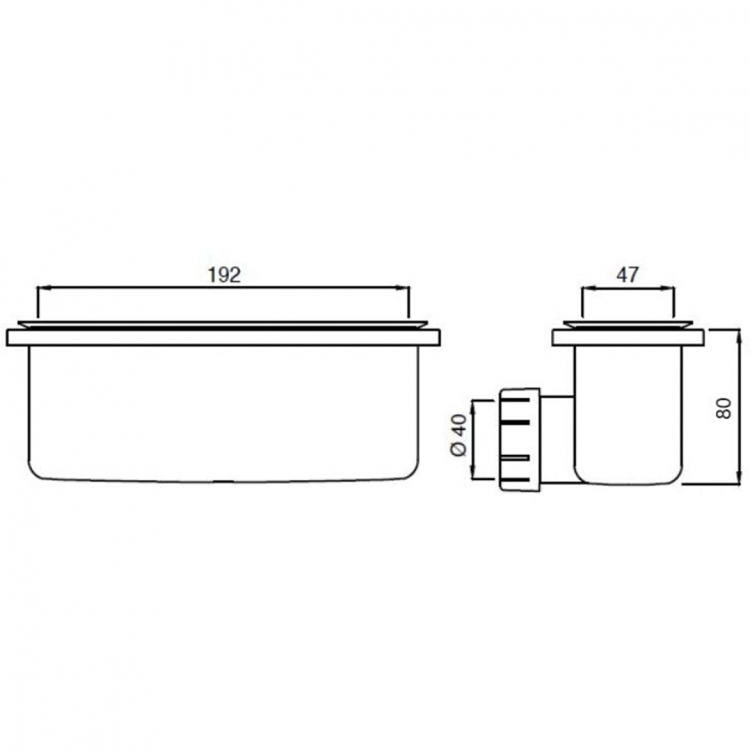T4493AA Сифон для поддона Ideal Standard ULTRAFLAT NEW  - Вид №6