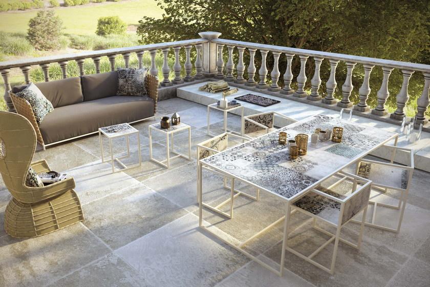 MOMENTI Прямоугольный стол из крашеного металла Crazy home furniture - square collection sun-id-1489090 - Вид №8