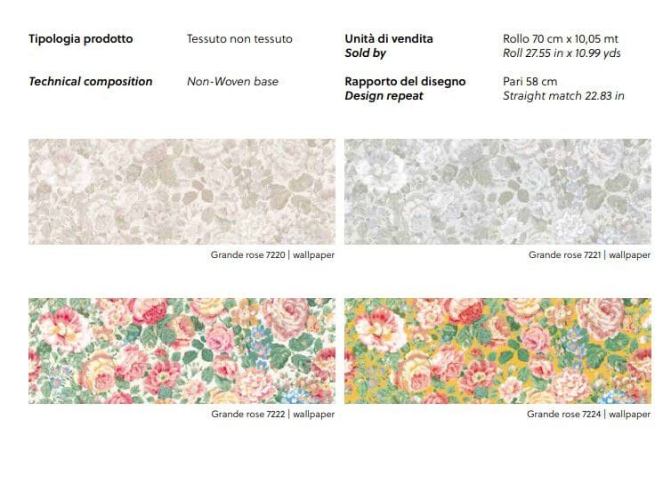 Обои с цветочными мотивами Jannelli&Volpi СП 505 GRANDE CORNICHE ARCH-00063157 - Вид №2