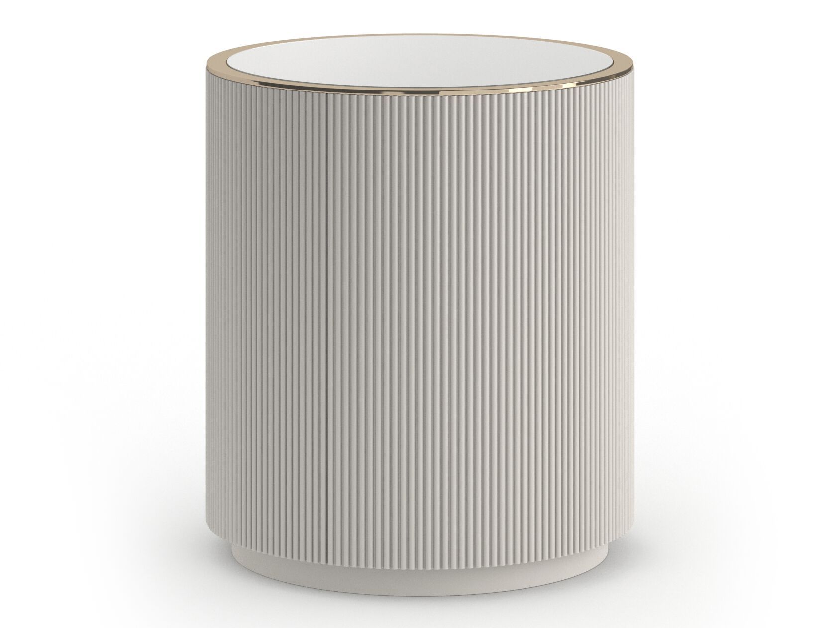 Высокий деревянный круглый журнальный столик с отсеком для хранения Caracole Love ARCH-00075714