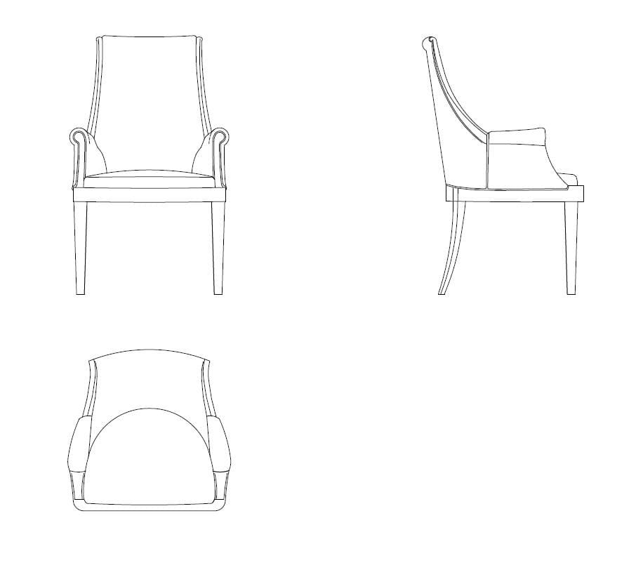 Кресло с подлокотниками Morelato PRESIDENT ARCH-00011163 - Вид №2