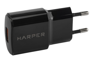 16867789 Сетевое зарядное устройство WCH-8833 Black QC3.0 H00002168 Harper