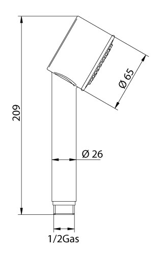 384265 Душевая лейка Bandini Free Santreyd - Вид №1