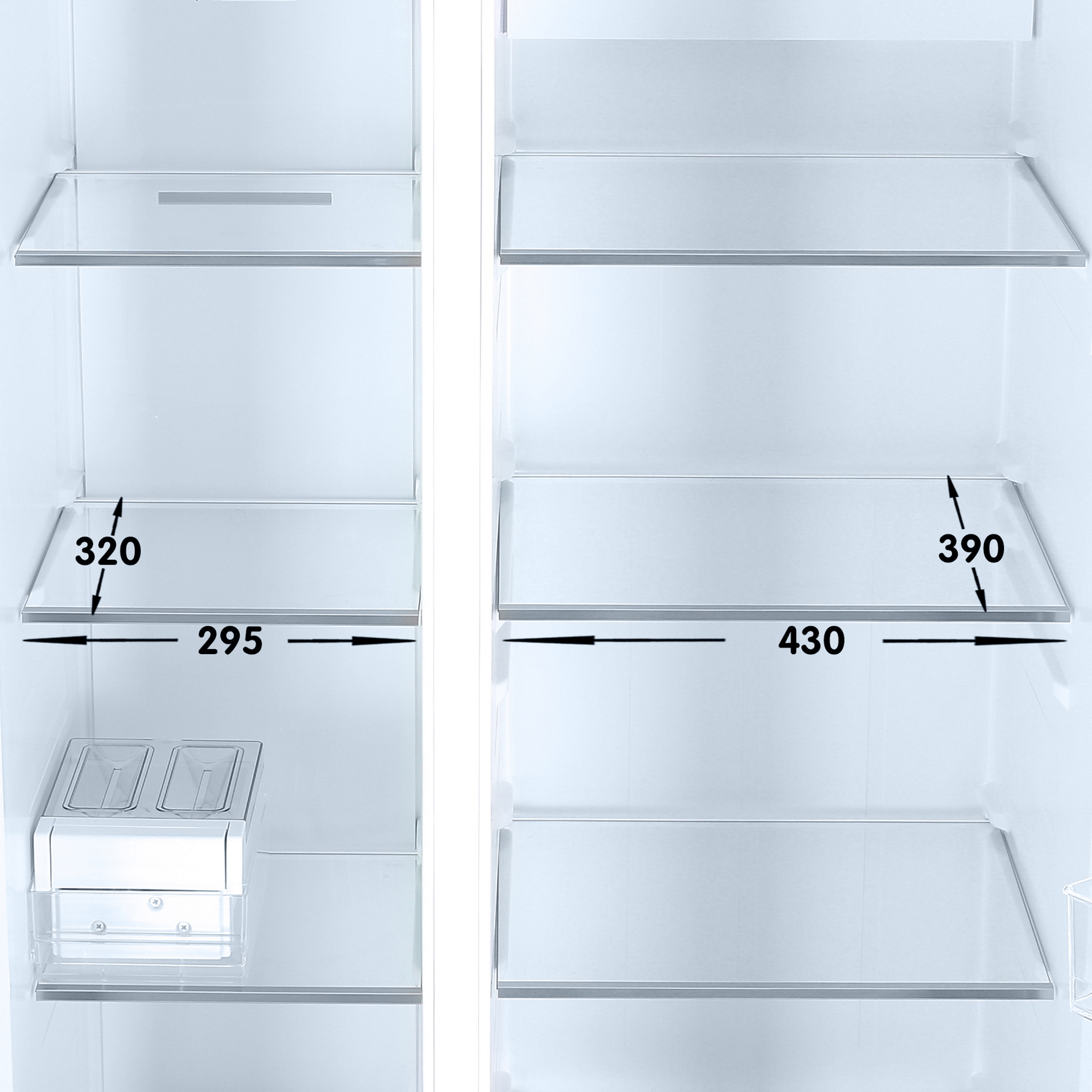 9071484 Холодильник Side by Side   DEXP SBS4-61AMA серебристый STDN-0113117 - Вид №8
