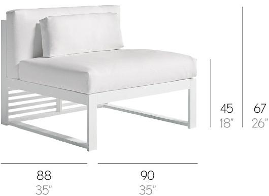GANDIABLASCO Модульное садовое кресло на контракт Dna sun-id-1455811 - Вид №7